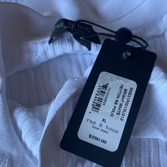 Rag & Bone, Peyton ribbed-knit polo shirt - Picture 8 of 9